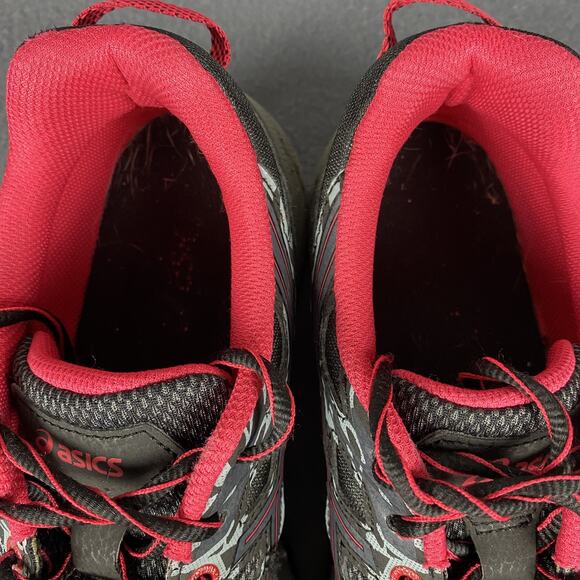 ASICS Gel Venture 6 Shoes Mens Size 9.5 Black Red Trail Running Sneakers T7G6N main image 13